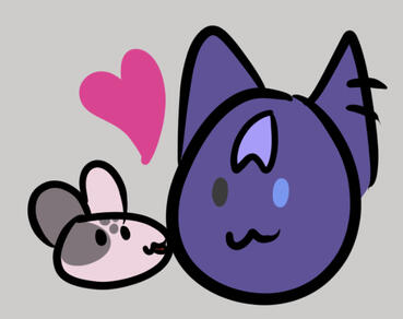 cat+rat - @GlubieTheRat